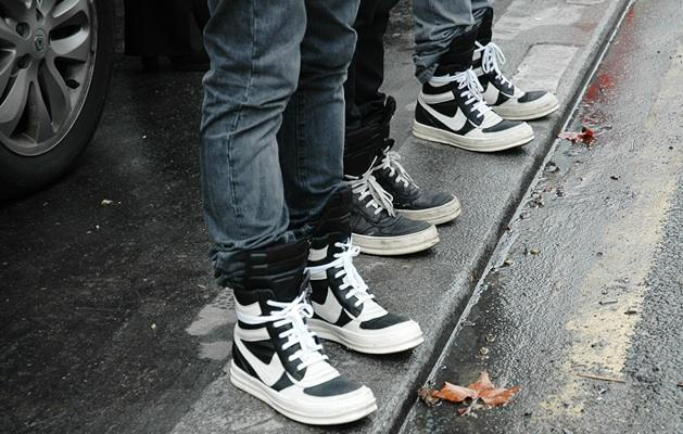 Rick Owens Dunks on Street