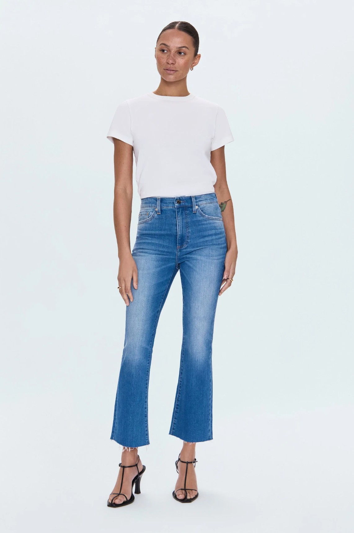 PISTOLA Lennon High Rise Crop Boot Jean in the Ami wash.