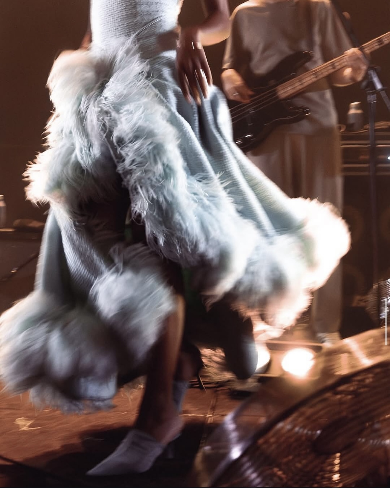 Olivia Dean wearing Jimmy Choo Lotta Mula at Messy tour