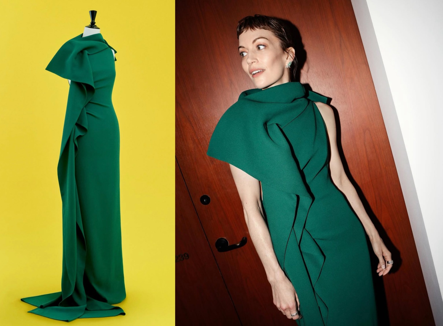 Britt Lower wears Loewe at the 83rd Annual Golden Globe Awards