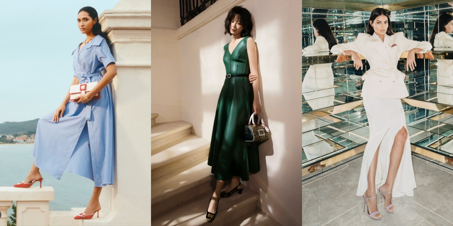 Outfits with Manolo Blahnik, Roger Vivier, and Casadei