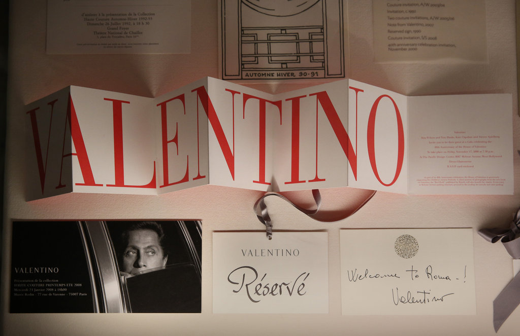 Invitation letter for Valentino Galavani's haute couture fashion show in London, 2013