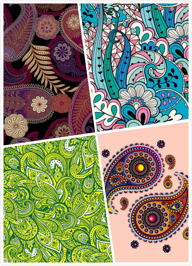 A close-up detail of Etro's iconic, intricate Italian paisley jacquard pattern.
