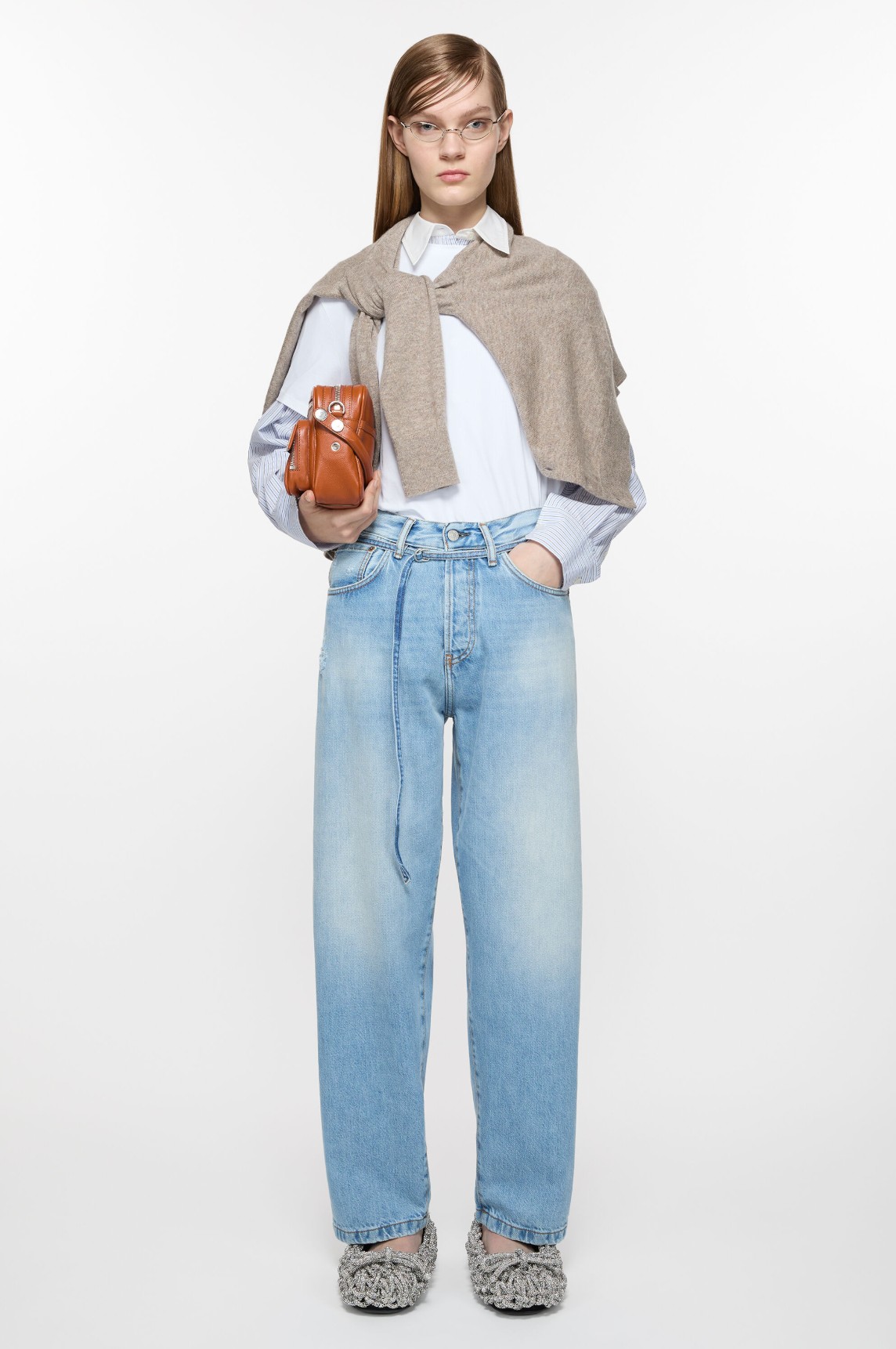 Acne Studios 1991 Toj loose fit jeans in Light Blue