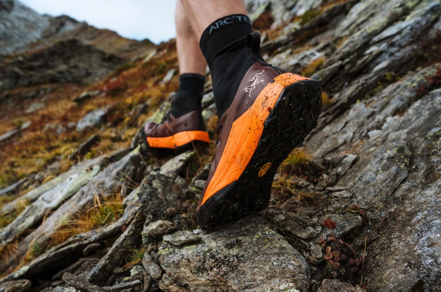 Arc’teryx Vertex Speed Shoes on Complex Terrain