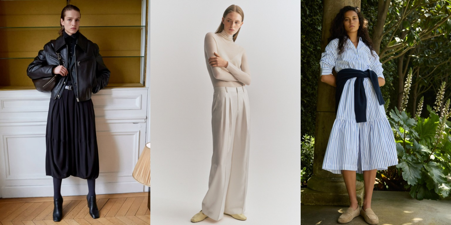 Outfits from Lemaire, Lisa Yang, and Brochu Walker.