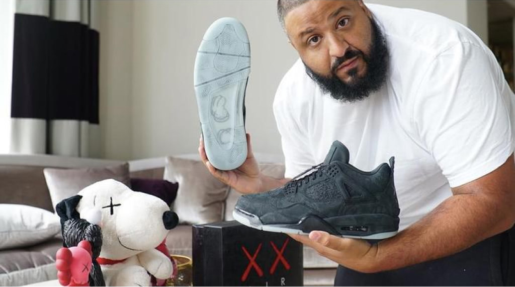 DJ Khaled and his Kaws x Air Jordan 4 collaboration