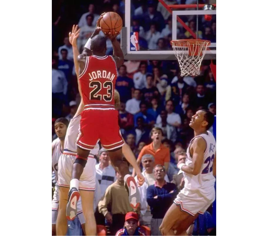 Michael Jordan's "The Shot" against the Cleveland Cavaliers in 1989