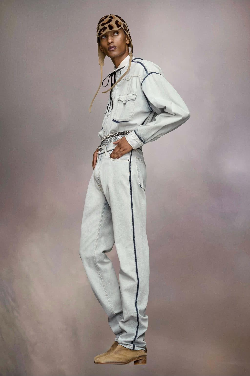 Maison Margiela Japanese denim turn-up jeans