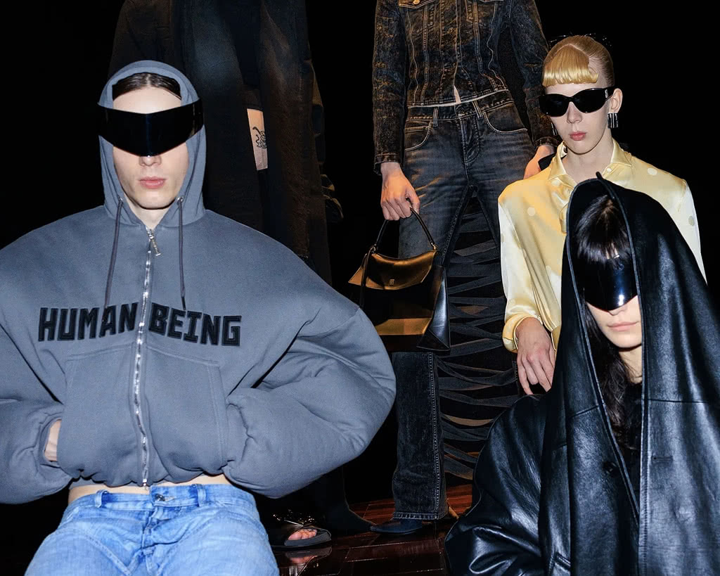Backstage at Balenciaga SS25