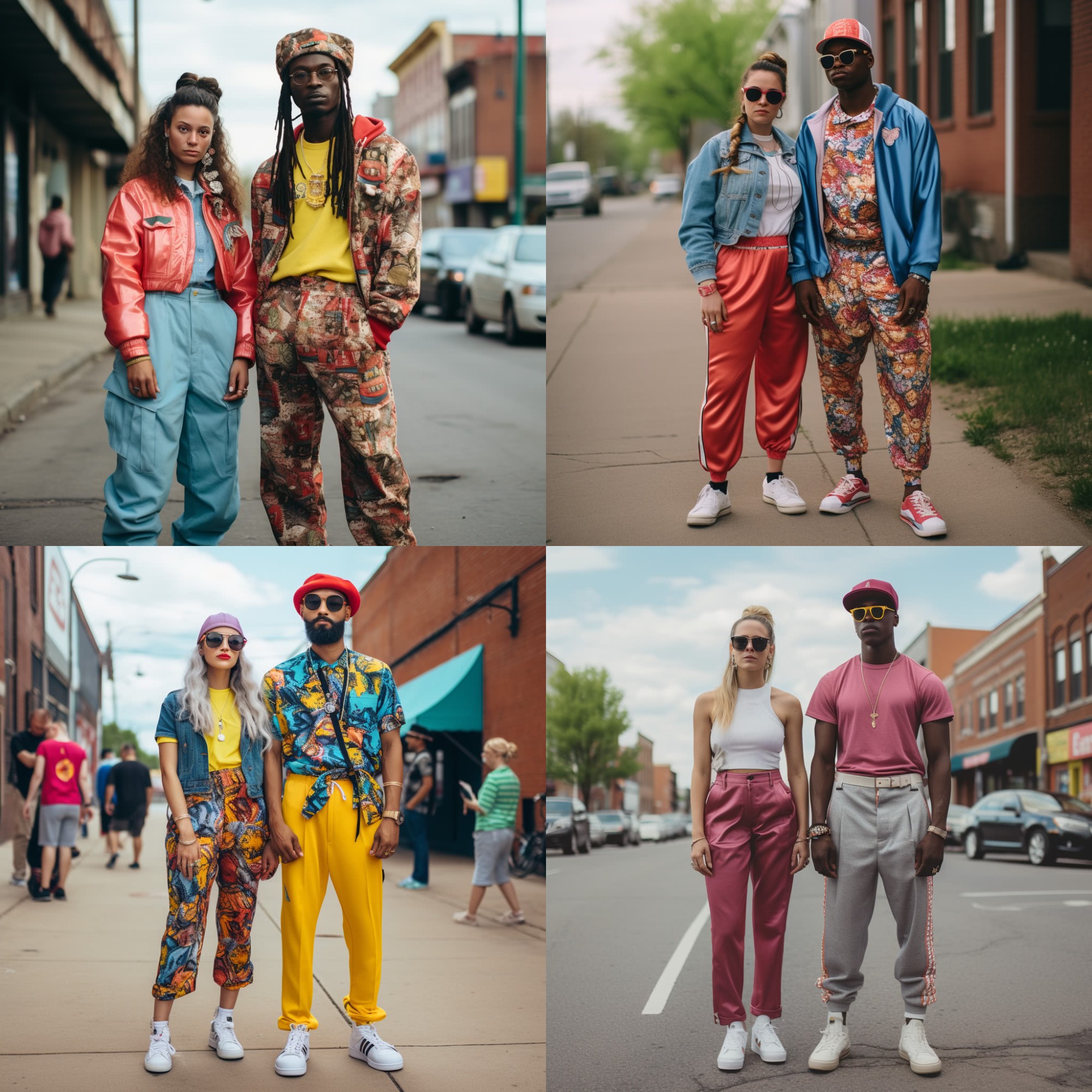 AI curated images of the average fashion style of individuals in Missouri