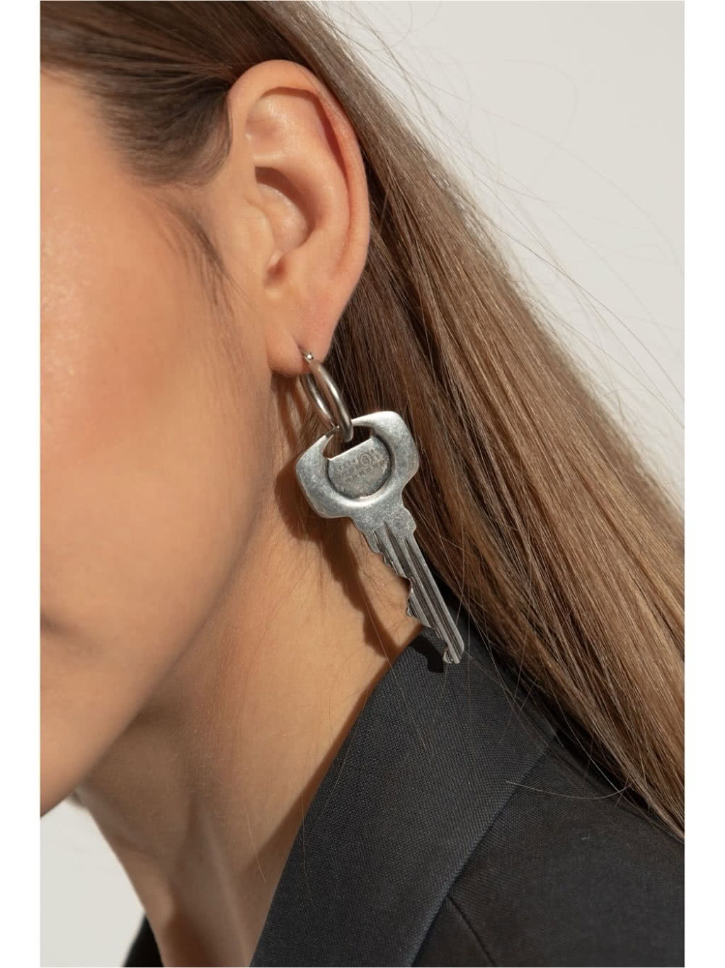 MM6 Maison Margiela Tag and Key earrings