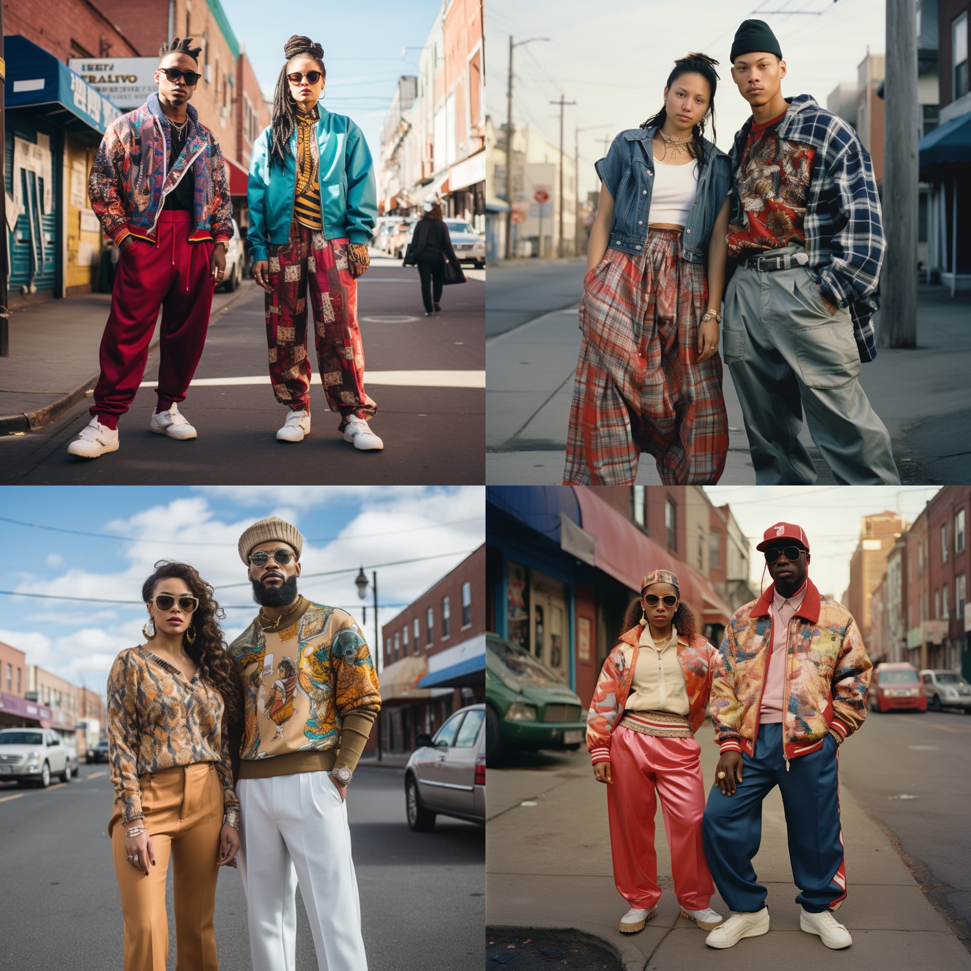 AI curated images of the average fashion style of individuals in New Jersey