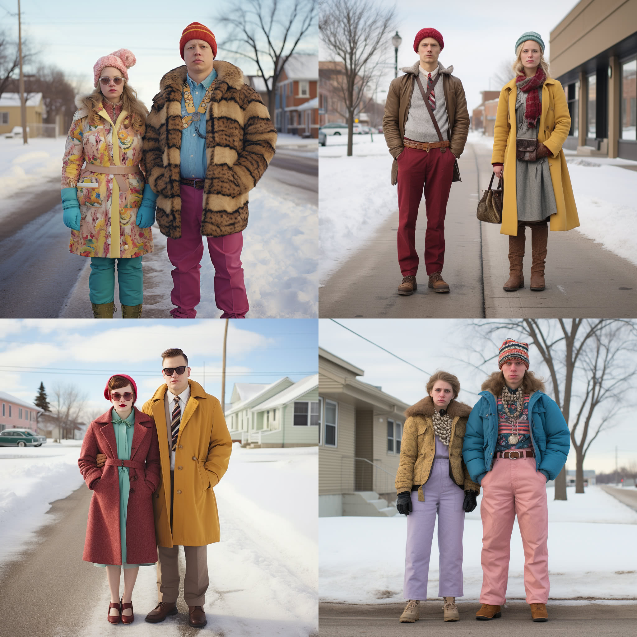 AI curated images of the average fashion style of individuals in North Dakota