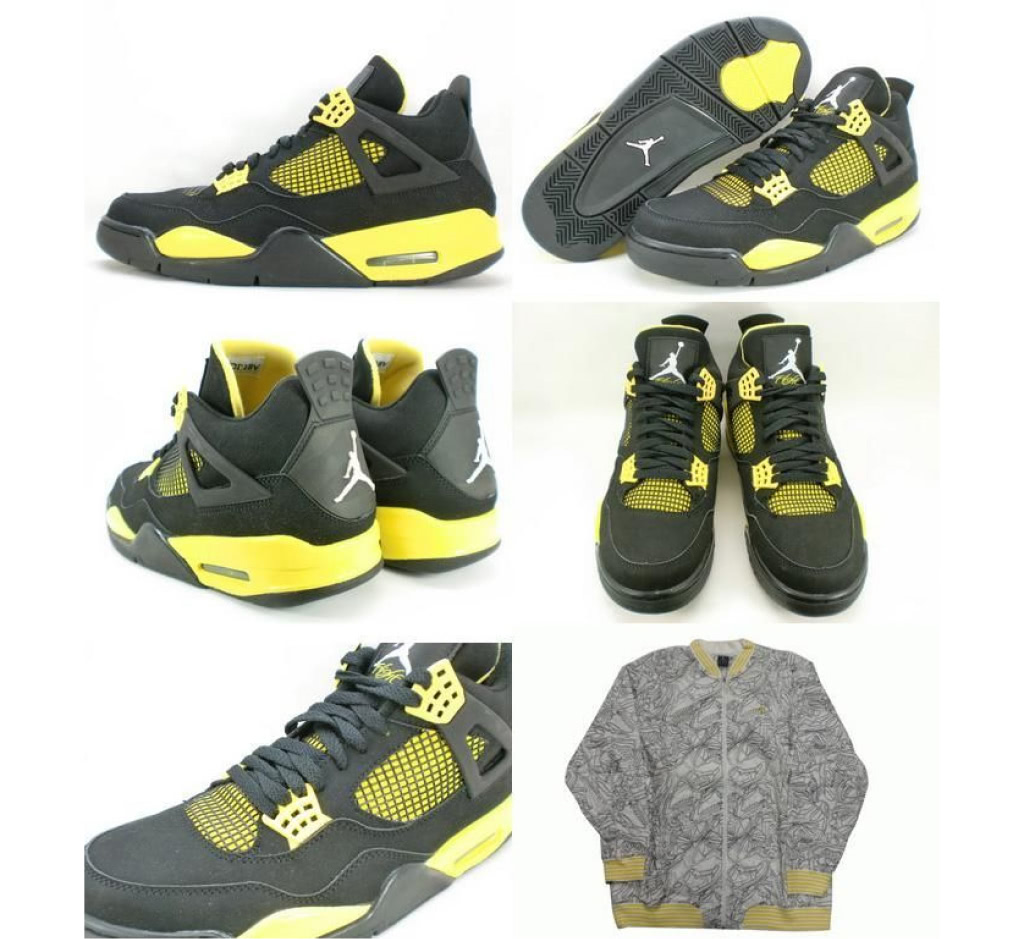 Air Jordan 4 "Thunder & Lightning" pack released in June 2006