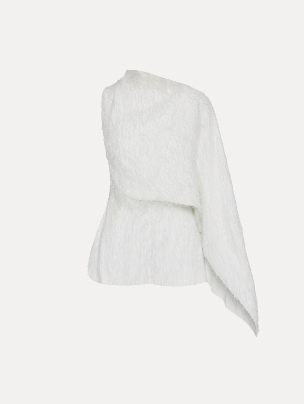Oscar de la Renta Fringe Fil Coupé Blouse
