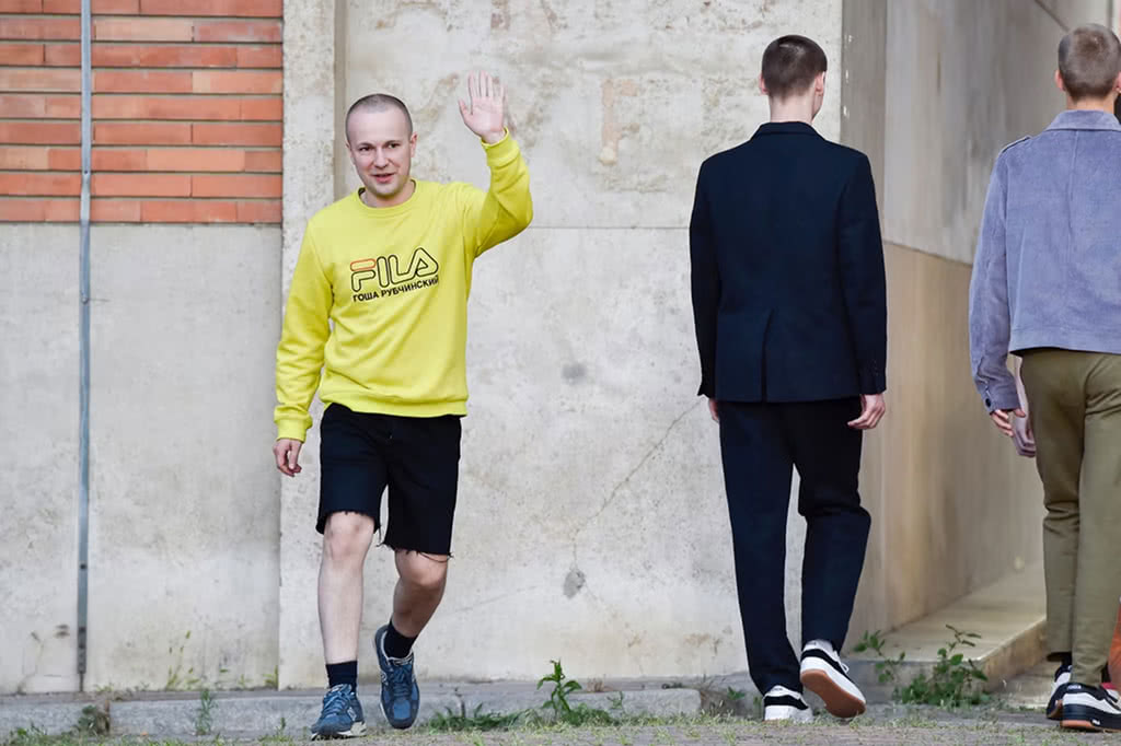 Gosha Rubchinskiy at his brand's SS17 show