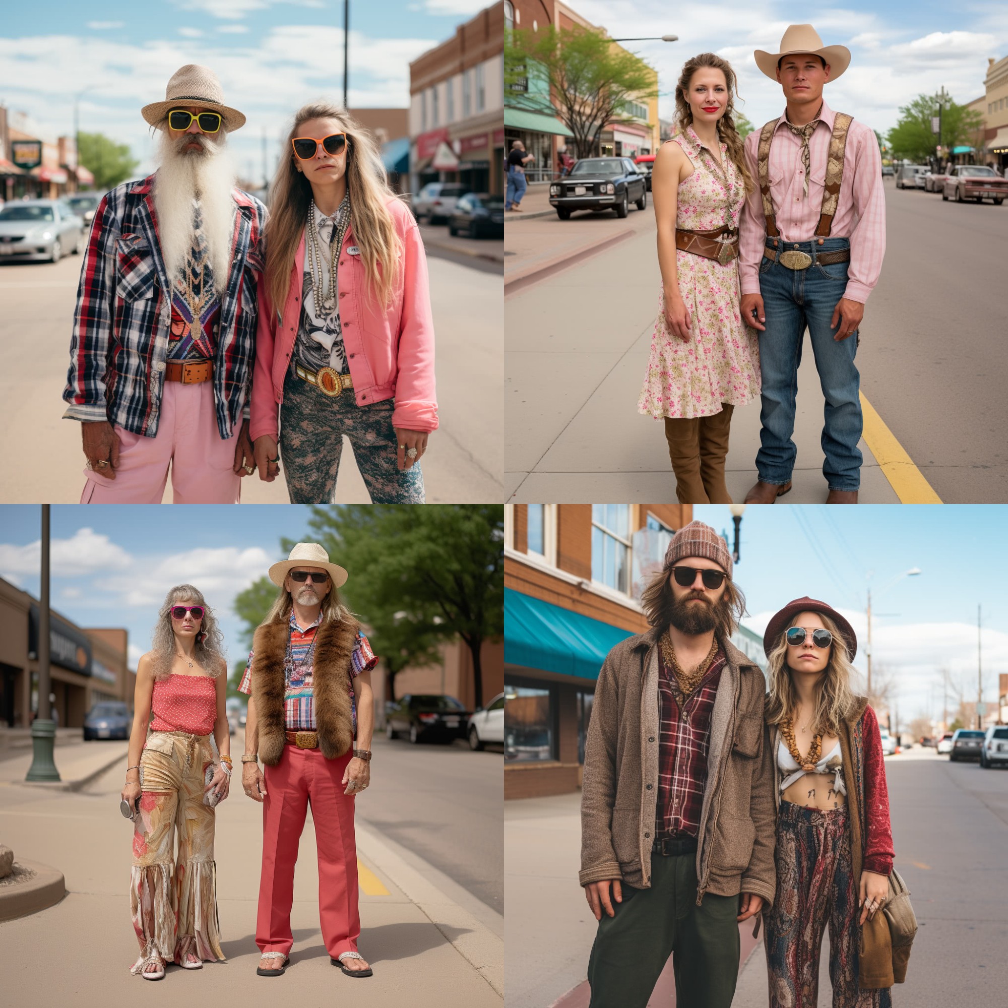AI curated images of the average fashion style of individuals in South Dakota